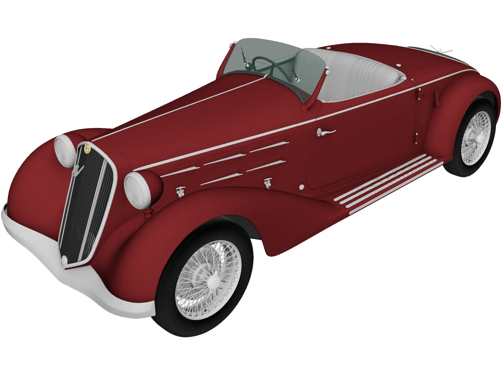 Alfa Romeo 6C 2300 S Touring Pescara Spider (1935) 3D Model