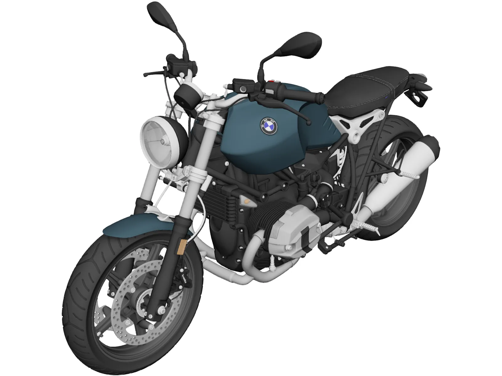 BMW R nineT Pure (2018) 3D Model