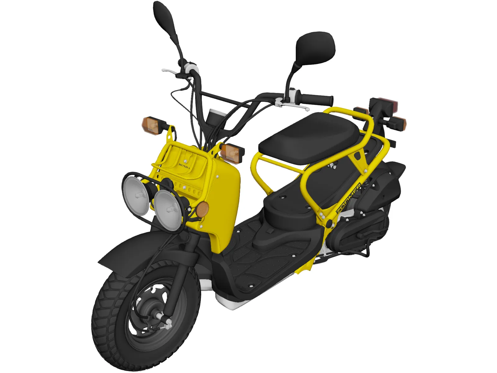 Honda NPS50 Zoomer Ruckus (2005) 3D Model
