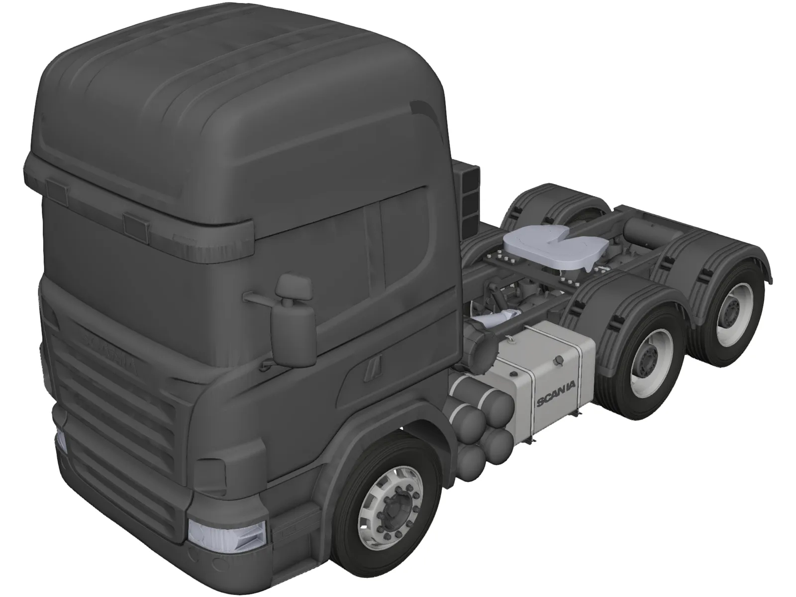 Scania 6x4 3D Model