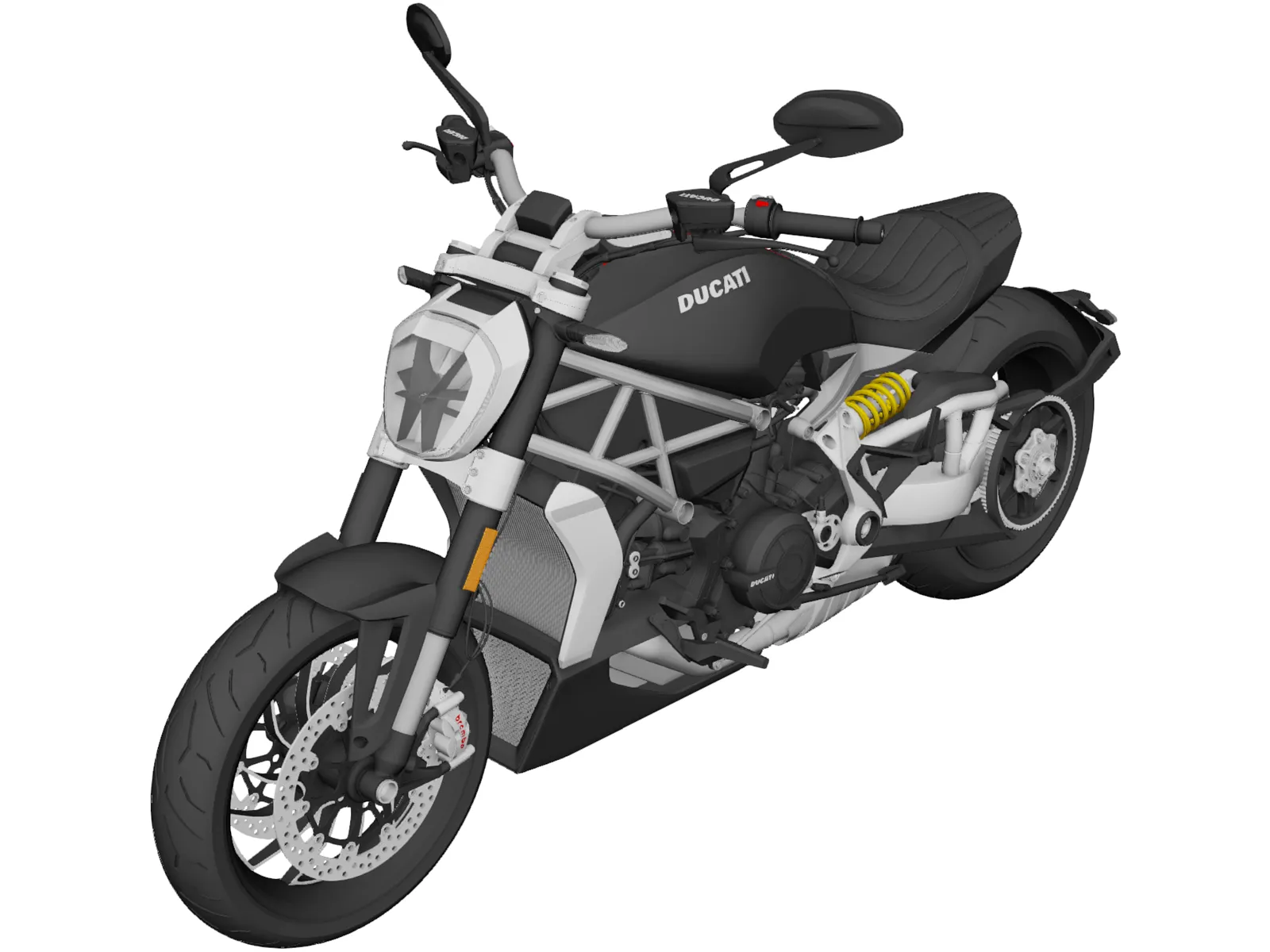 Ducati X-Diavel (2016) 3D Model