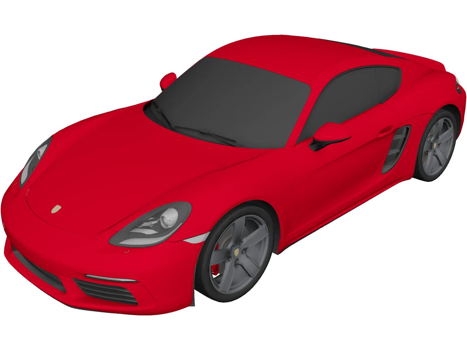 Porsche 718 Cayman S (2018) 3D Model