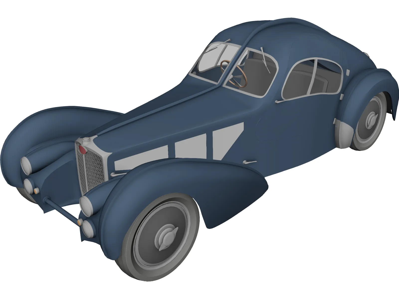 Bugatti Type 57 Atlantic Coupe (1934) 3D Model