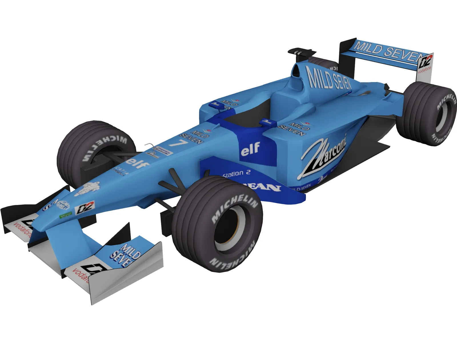 F1 Benetton 2001 3D Model