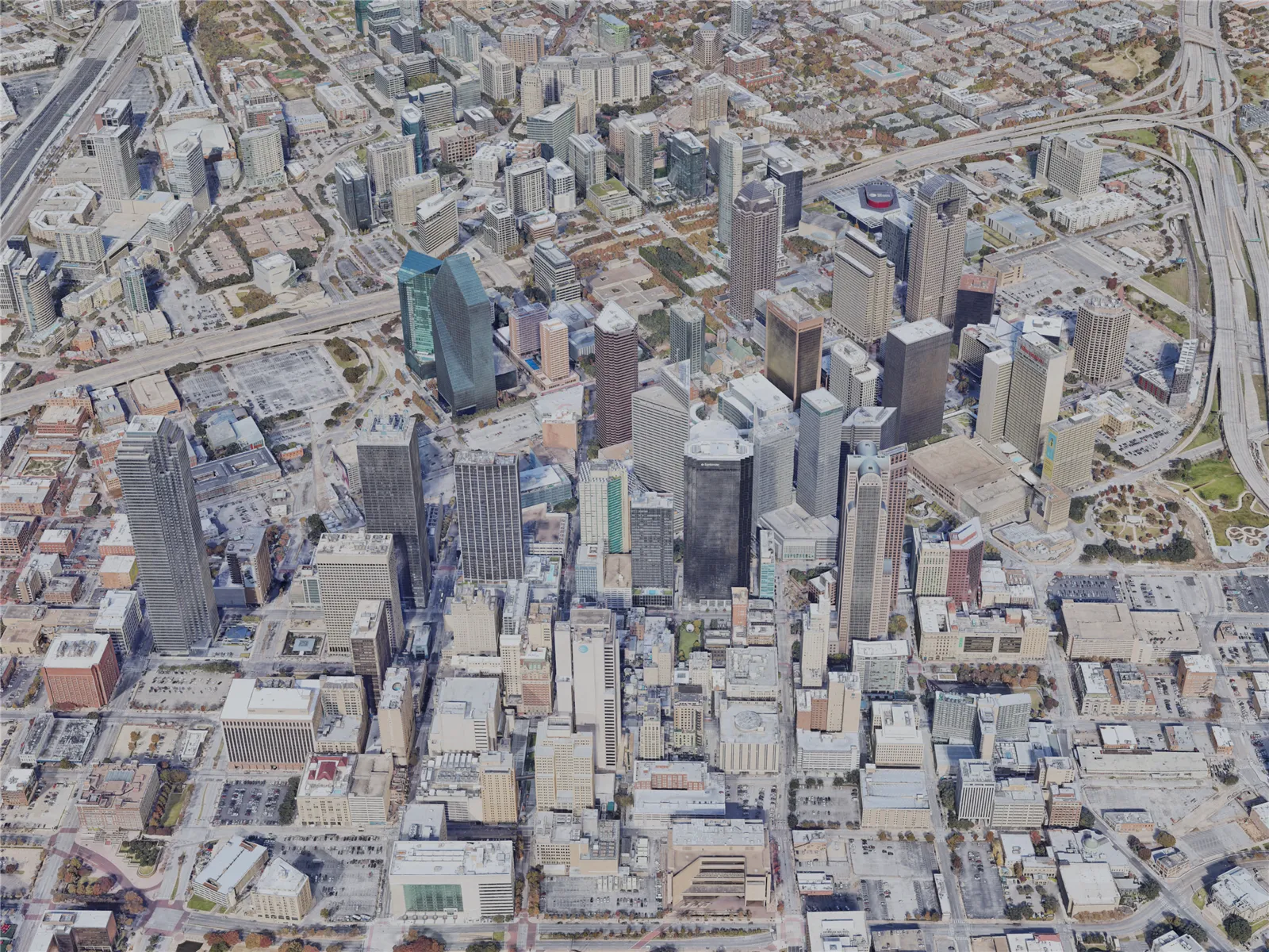 Dallas City, TX, USA (2022) 3D Model