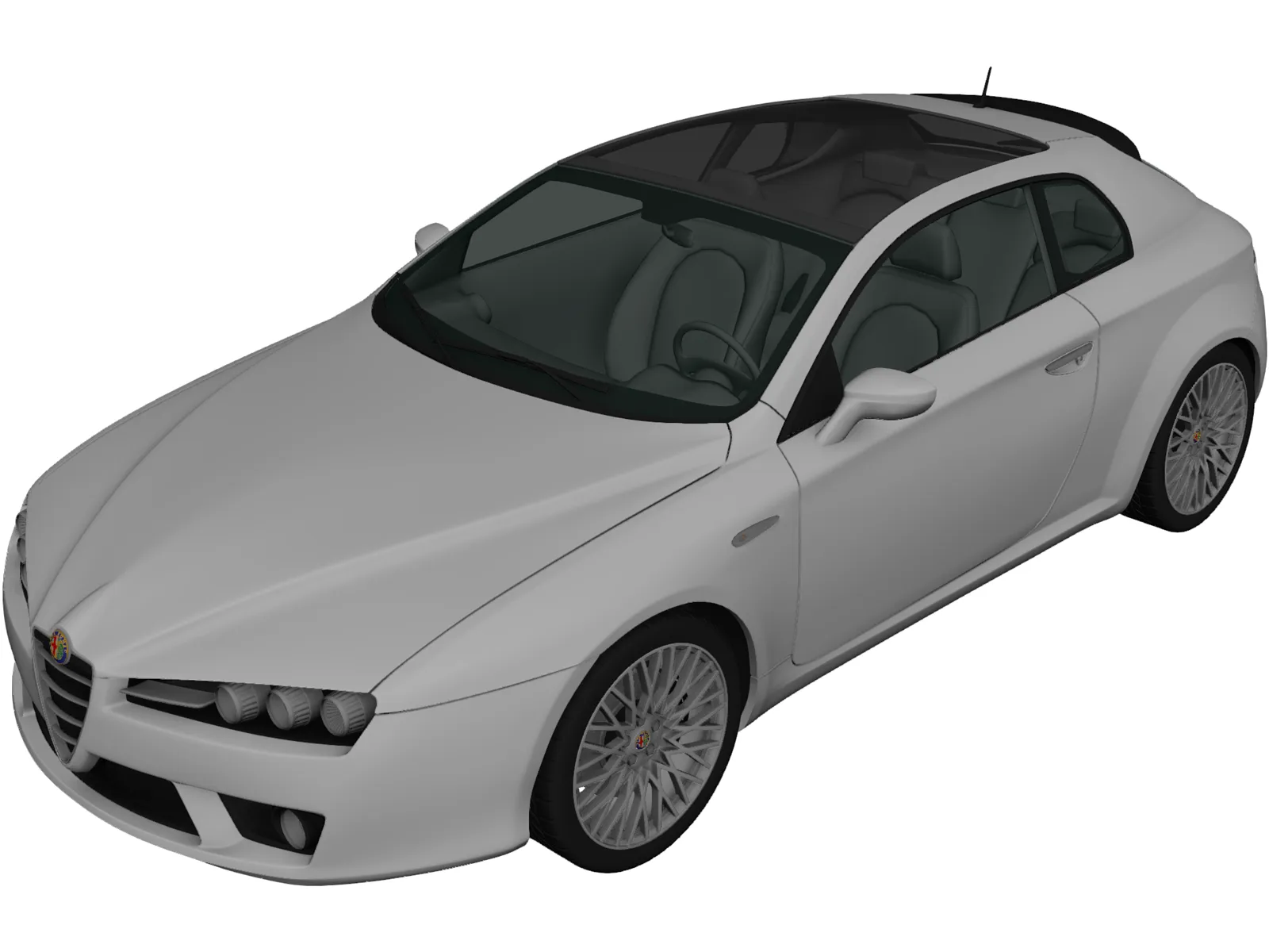 Alfa Romeo Brera (2011) 3D Model