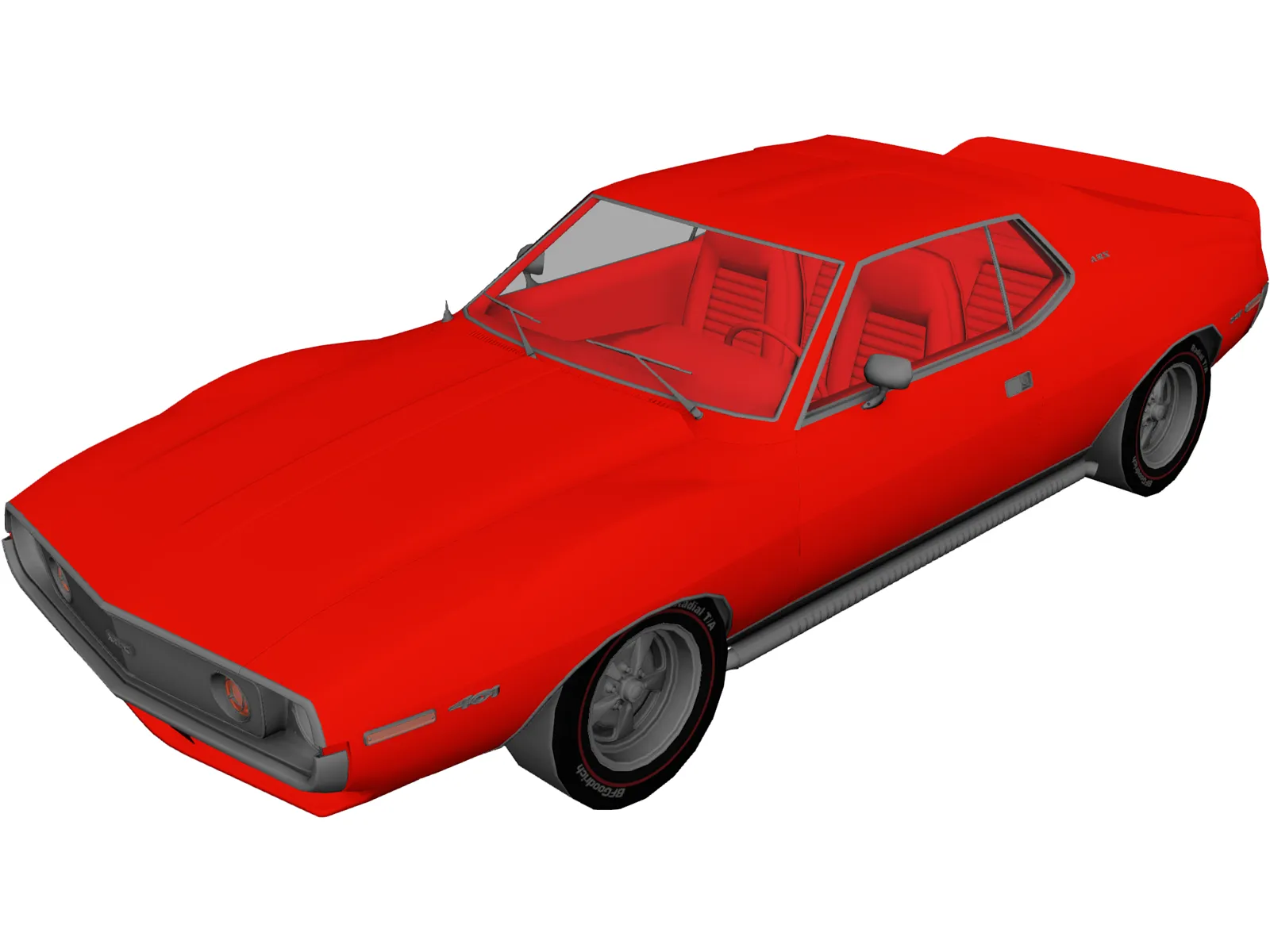 AMC Javelin AMX SST (1973) 3D Model