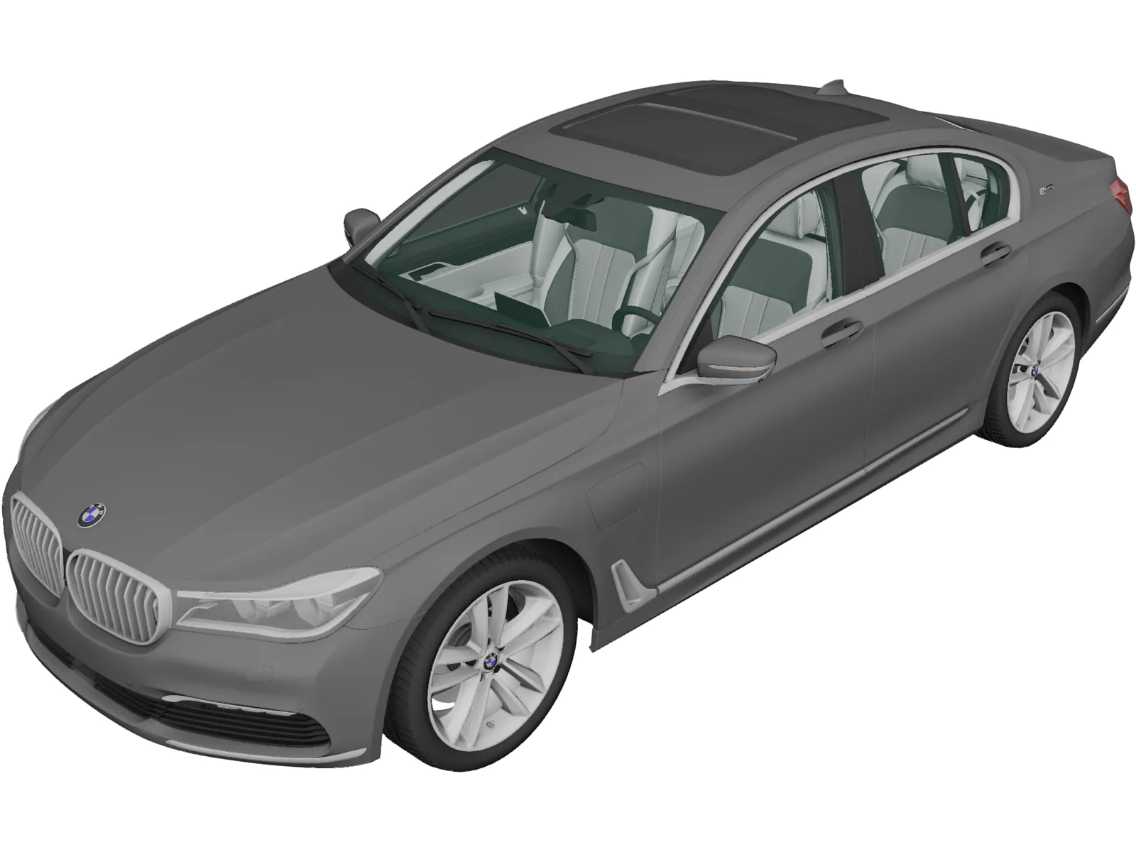 BMW 740Le [G12] (2015) 3D Model