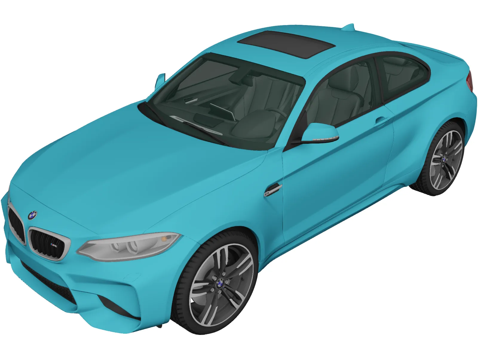 BMW M2 Coupe [F87] (2015) 3D Model