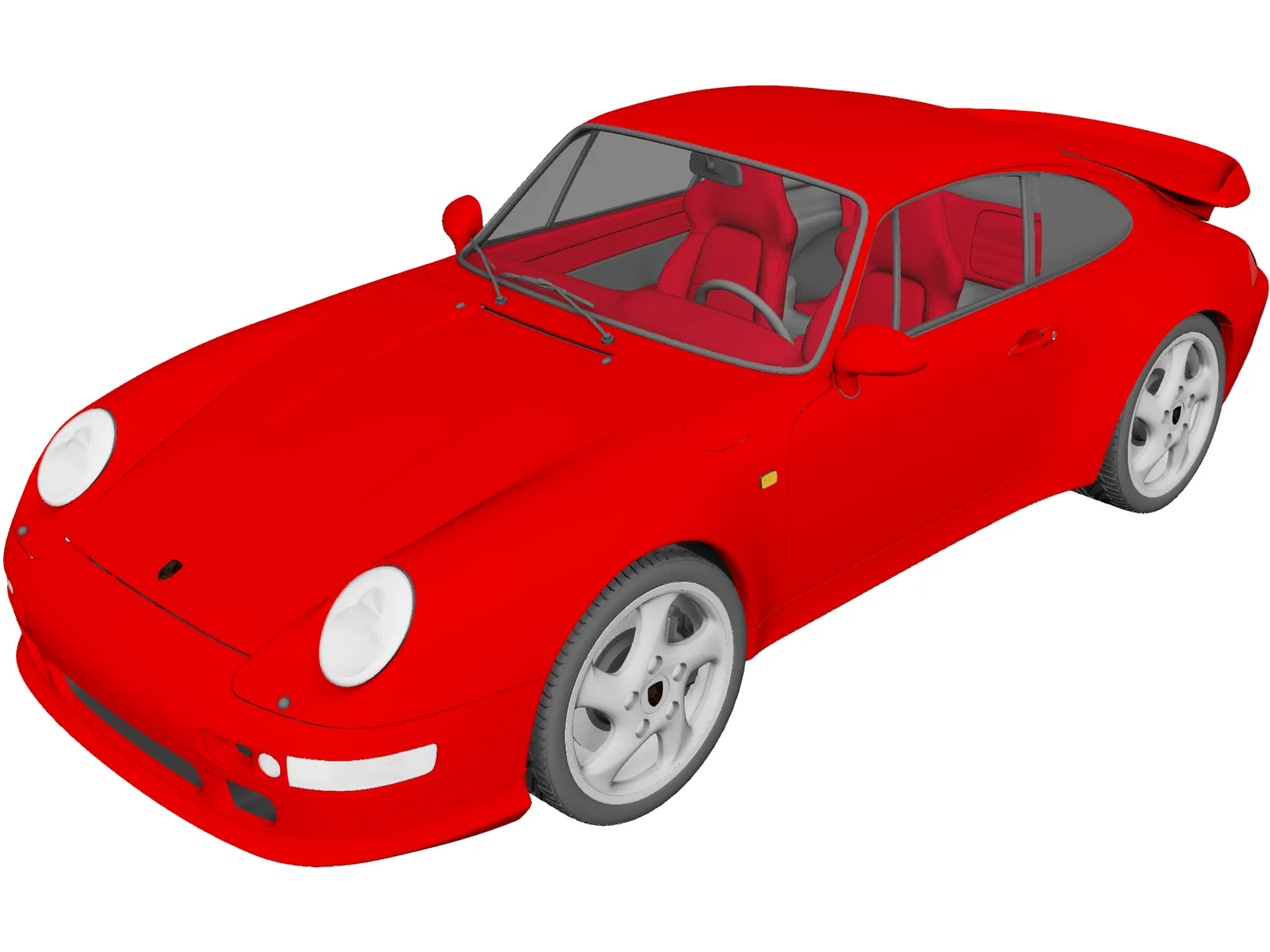 Porsche 911 Turbo (1995) 3D Model