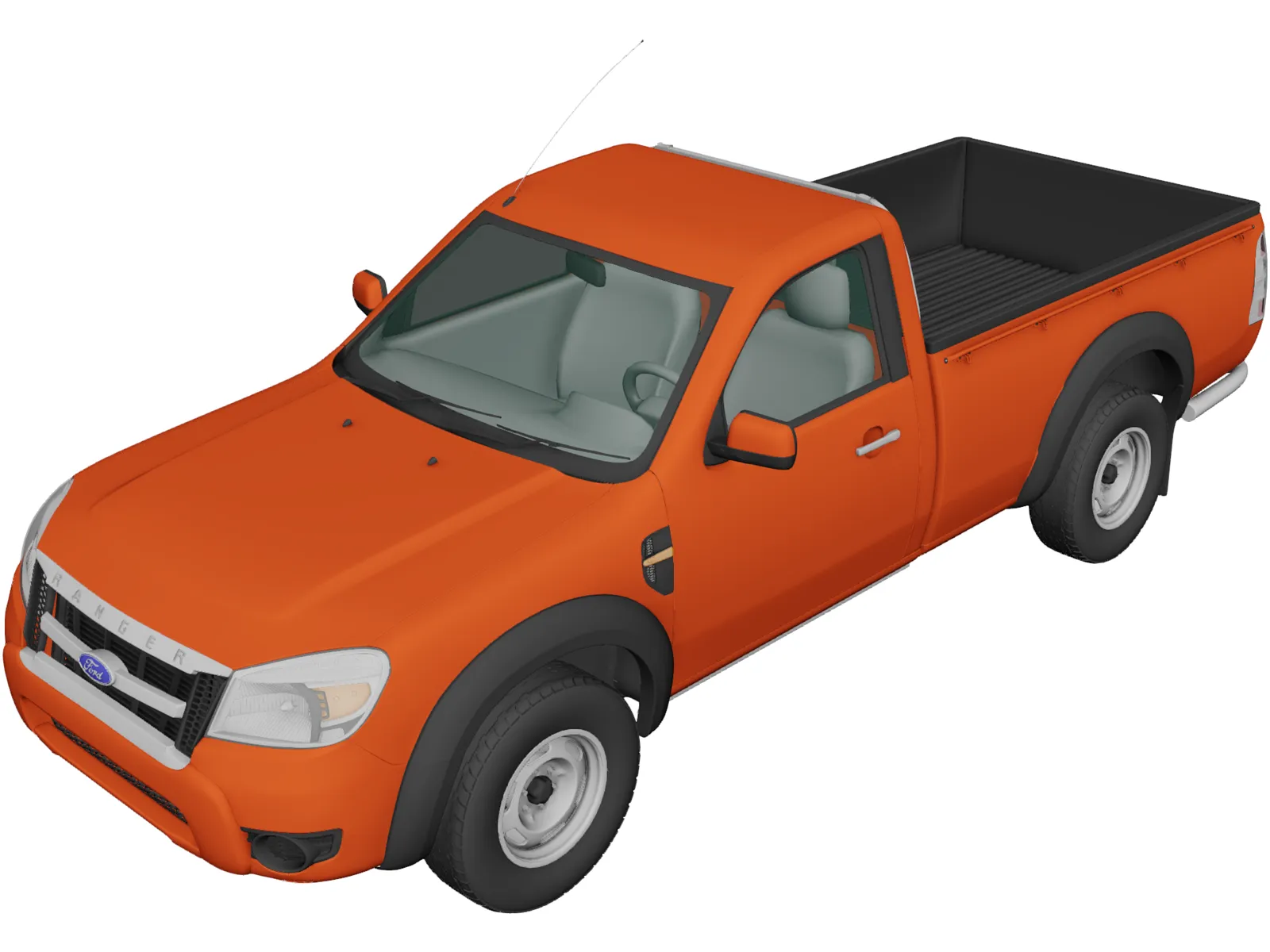 Ford Ranger RegularCab (2009) 3D Model