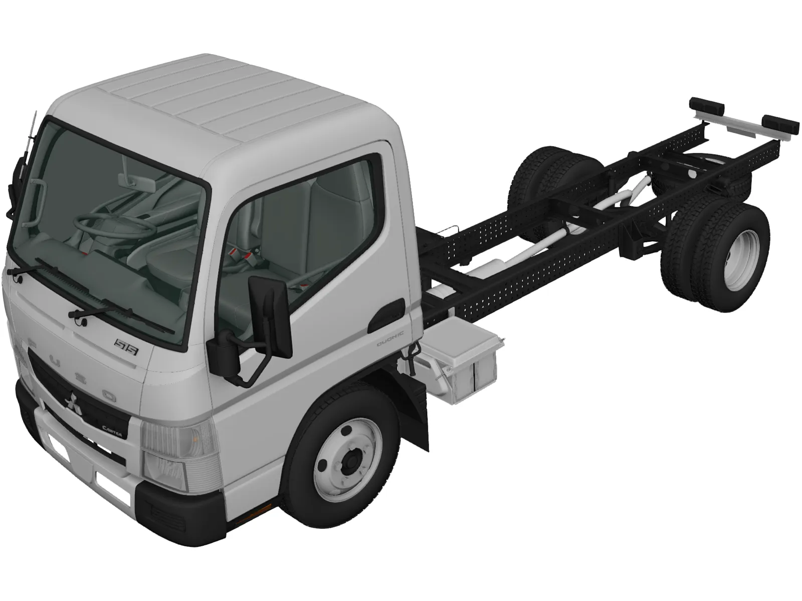 Mitsubishi Fuso Canter 515 SuperLow CityCab (2019) 3D Model
