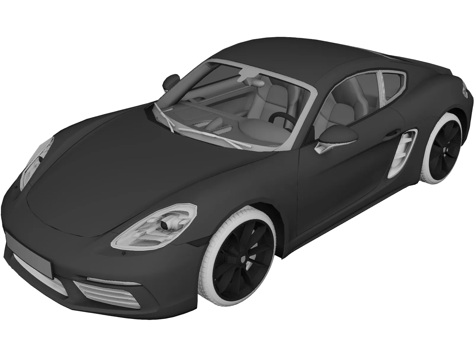Porsche 718 Cayman S (2017) 3D Model
