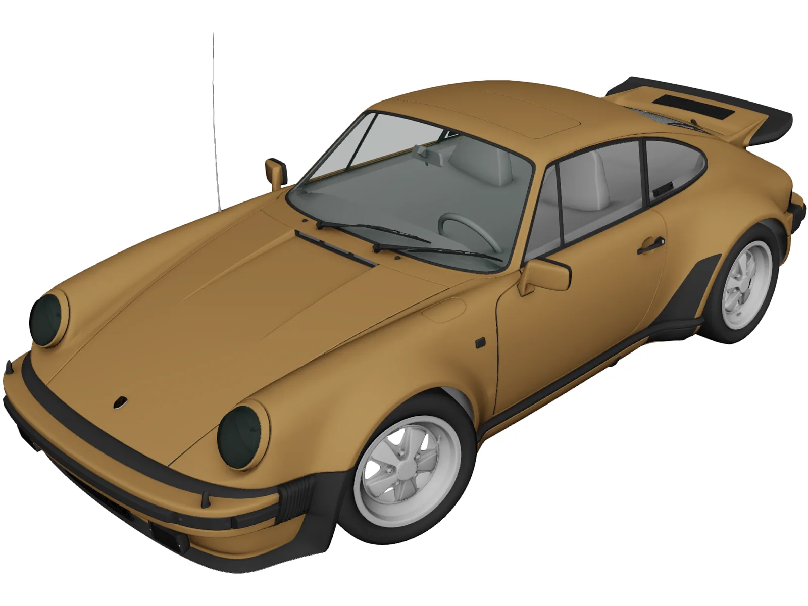 Porsche 911 Turbo (1975) 3D Model