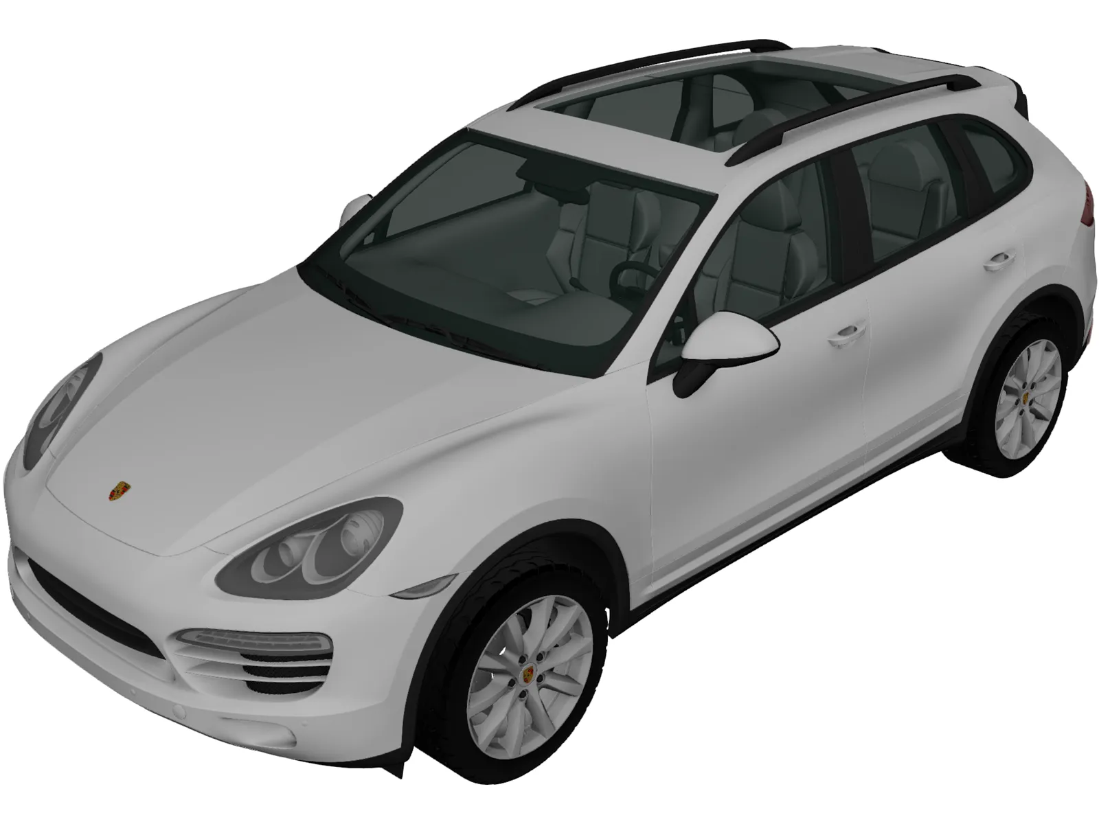 Porsche Cayenne S Hybrid (2010) 3D Model