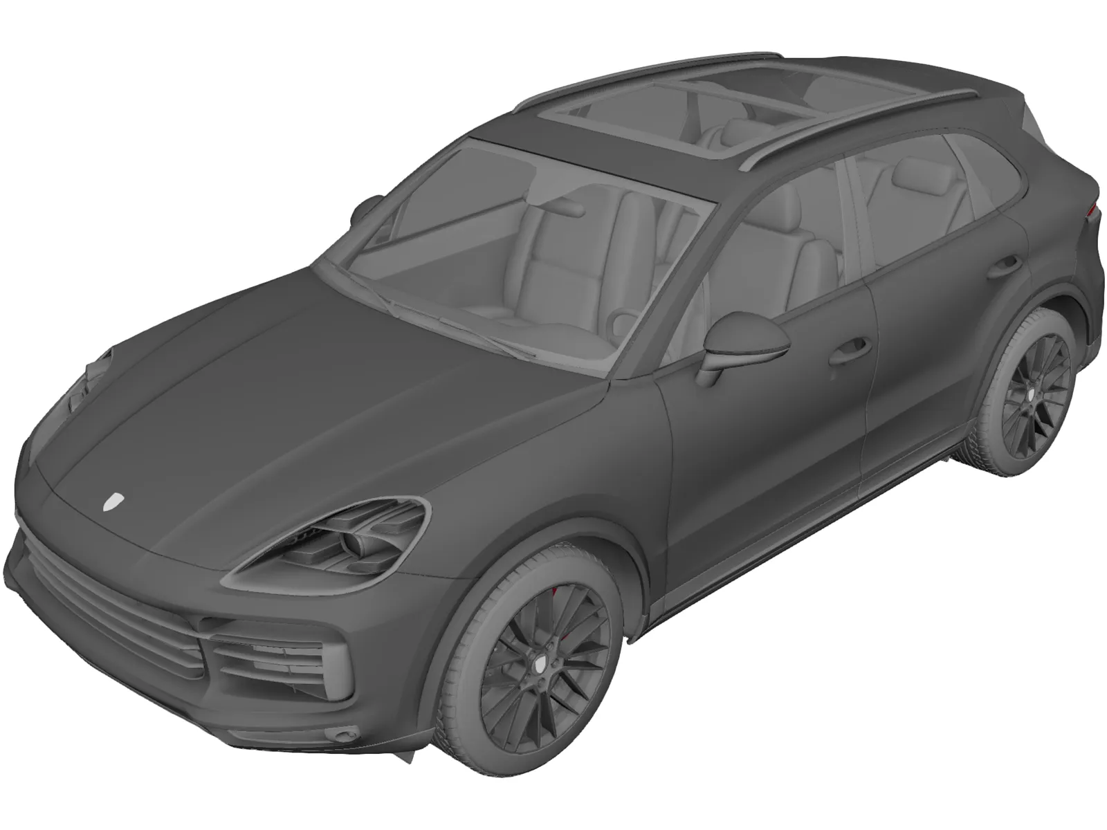 Porsche Cayenne S (2019) 3D Model