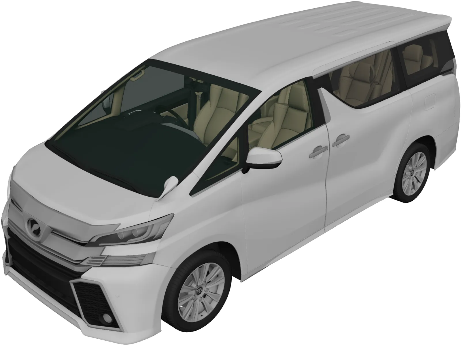Toyota Vellfire Aero (2015) 3D Model