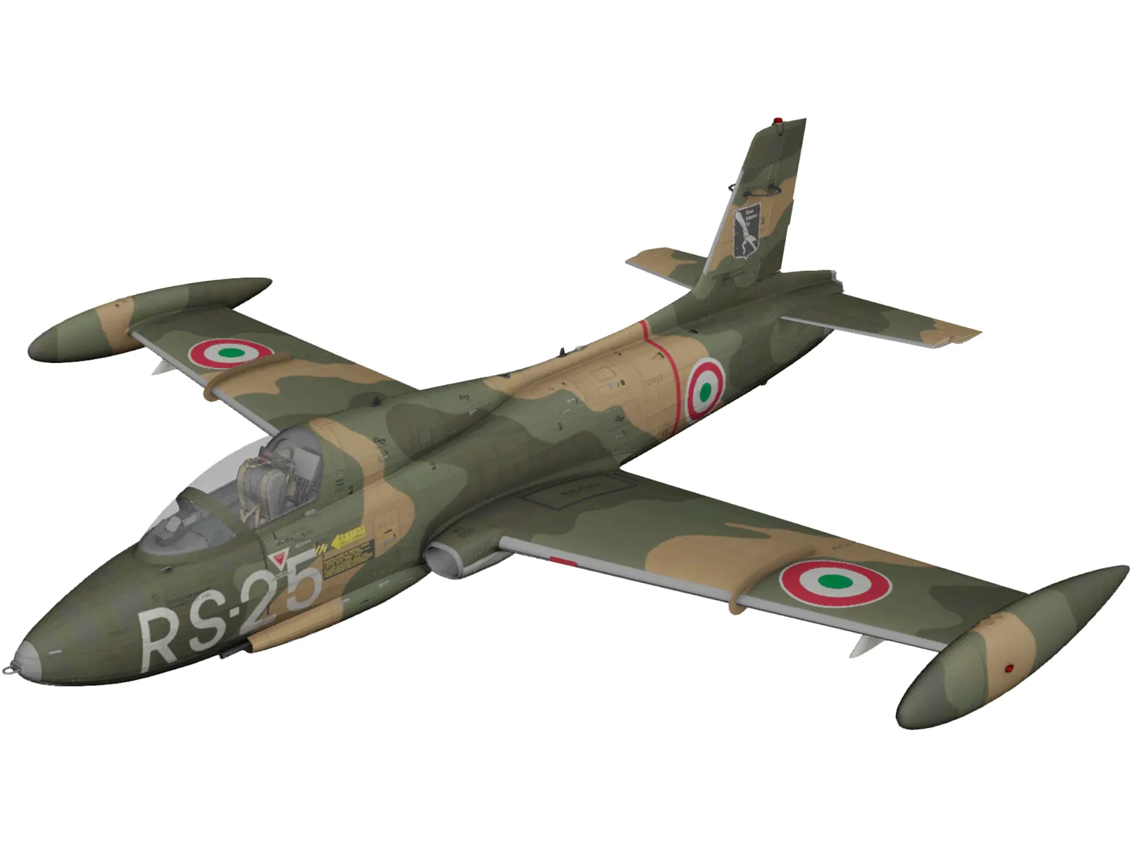 Aermacchi MB-326 3D Model
