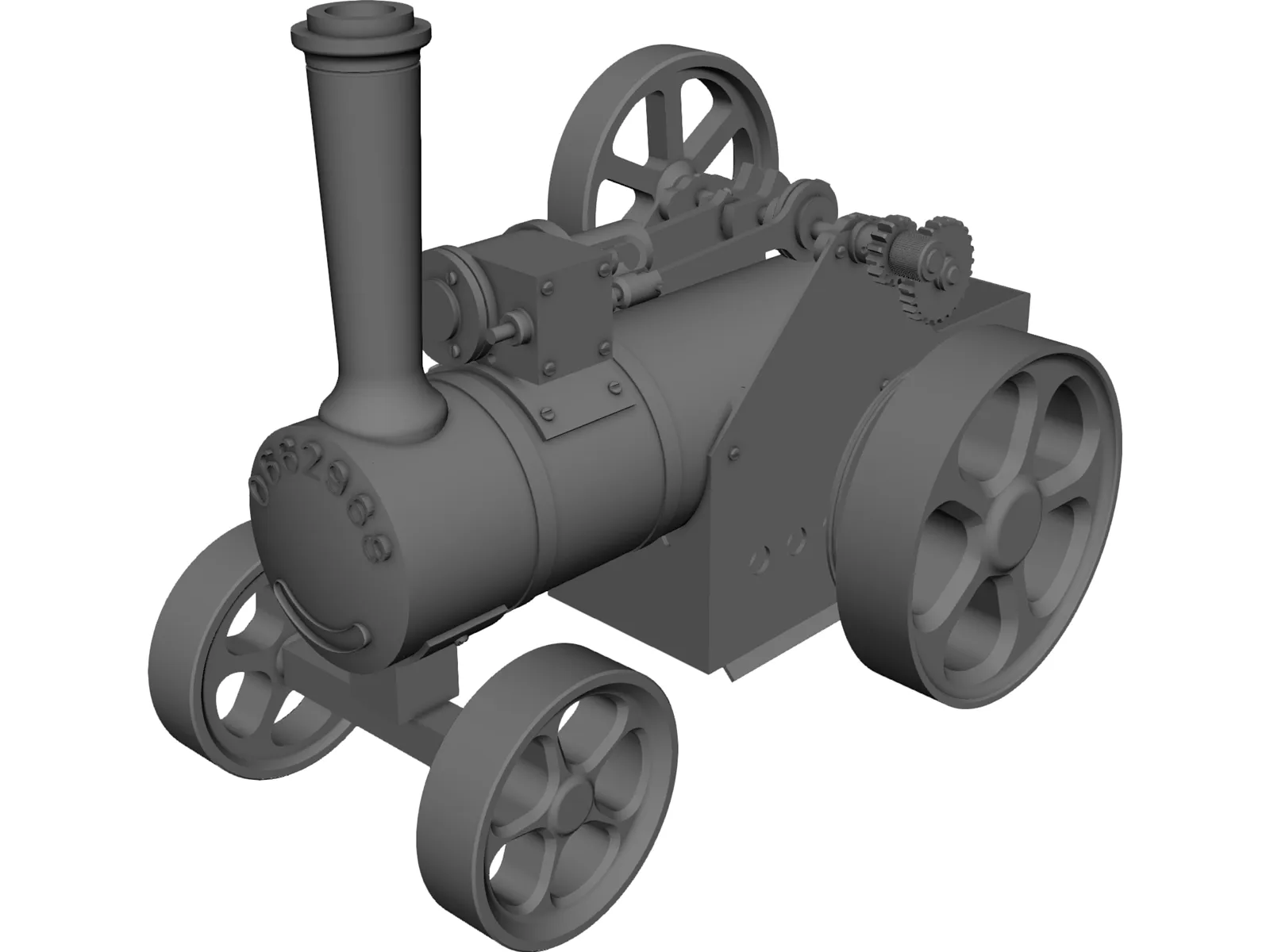 Stream Train Toy 3D Model