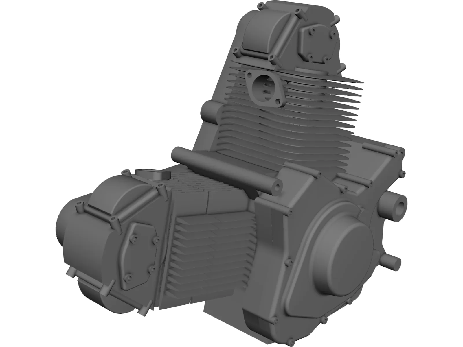 Ducati 900ss Motorcycle Engine 3D Model