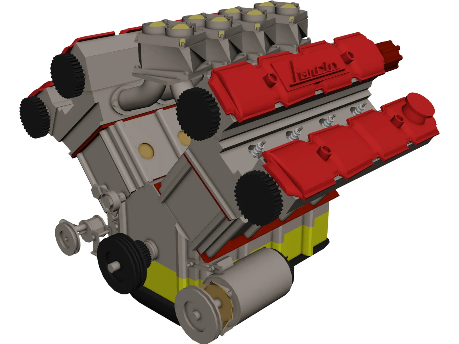 Lancia Engine 3D Model