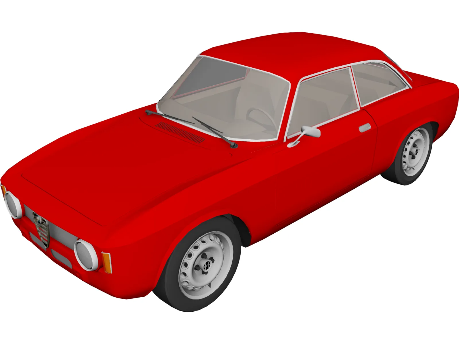 Alfa Romeo Giulia GTA 3D Model
