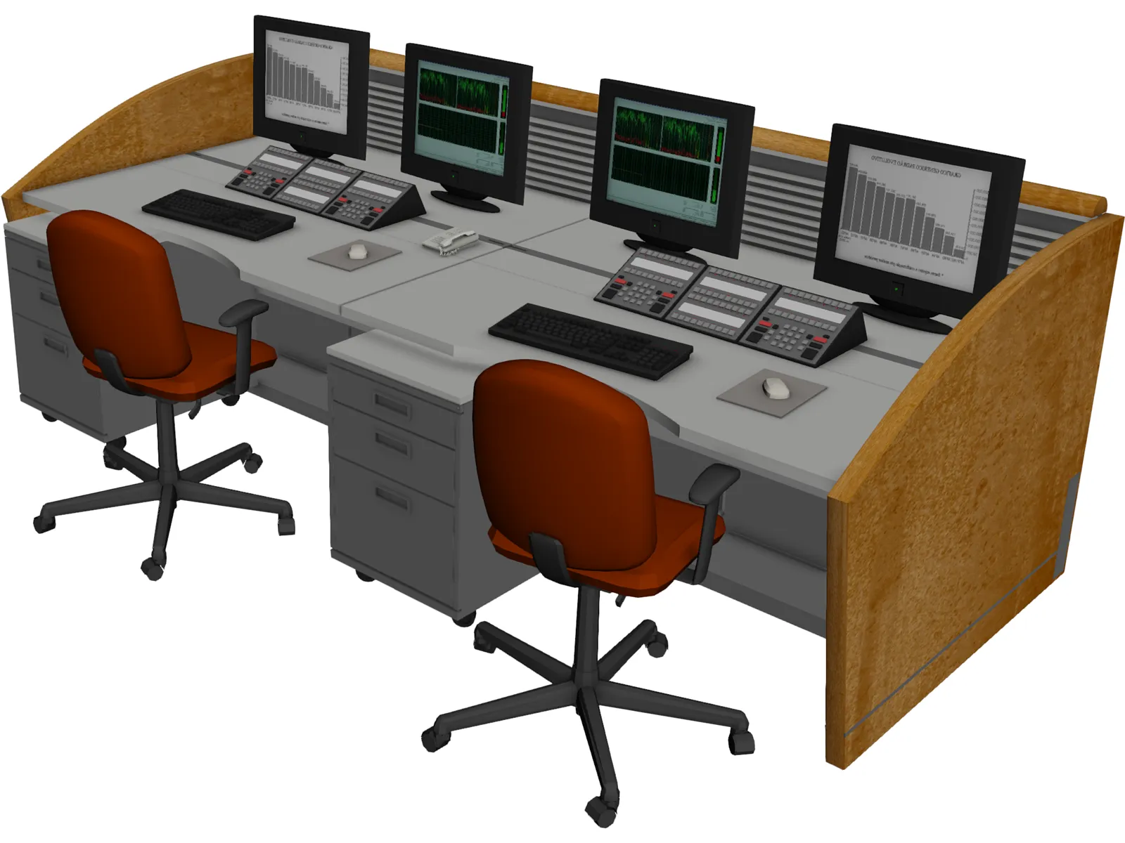 NOC Workstation 3D Model