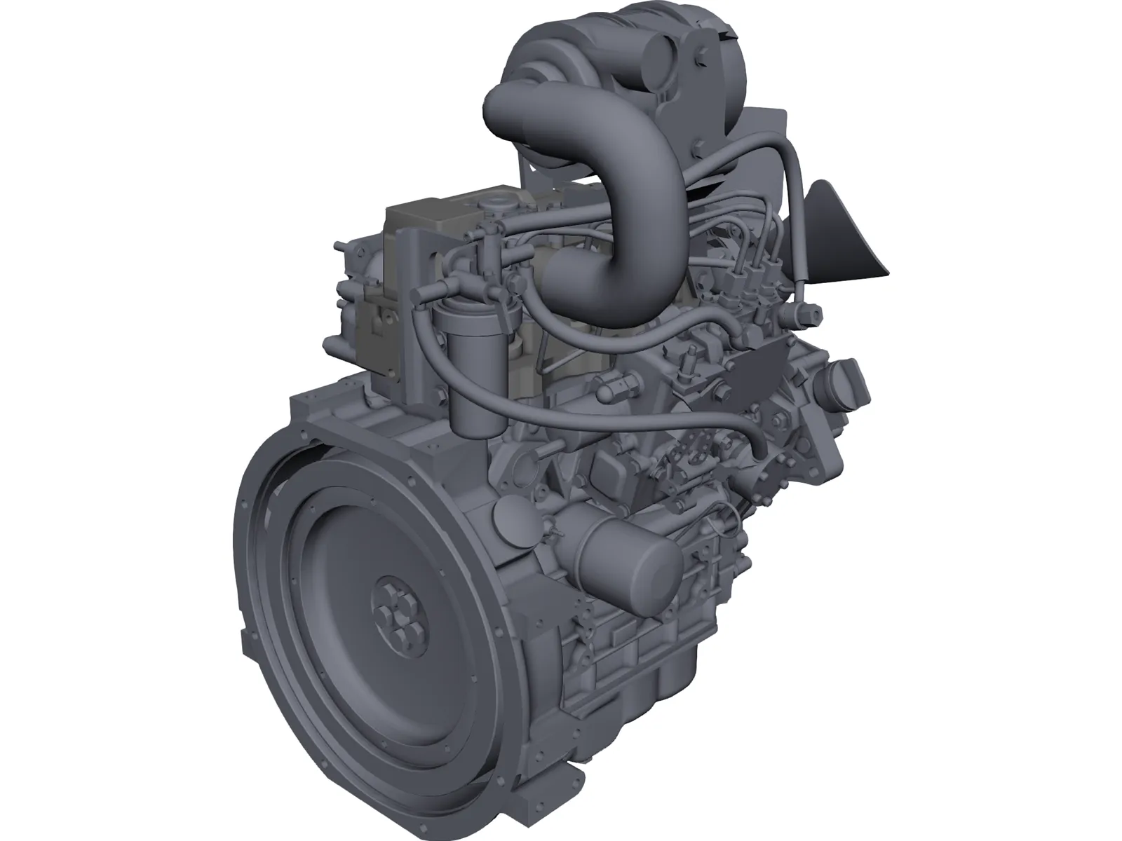 Isuzu 3CA1GZG01 Engine 3D Model