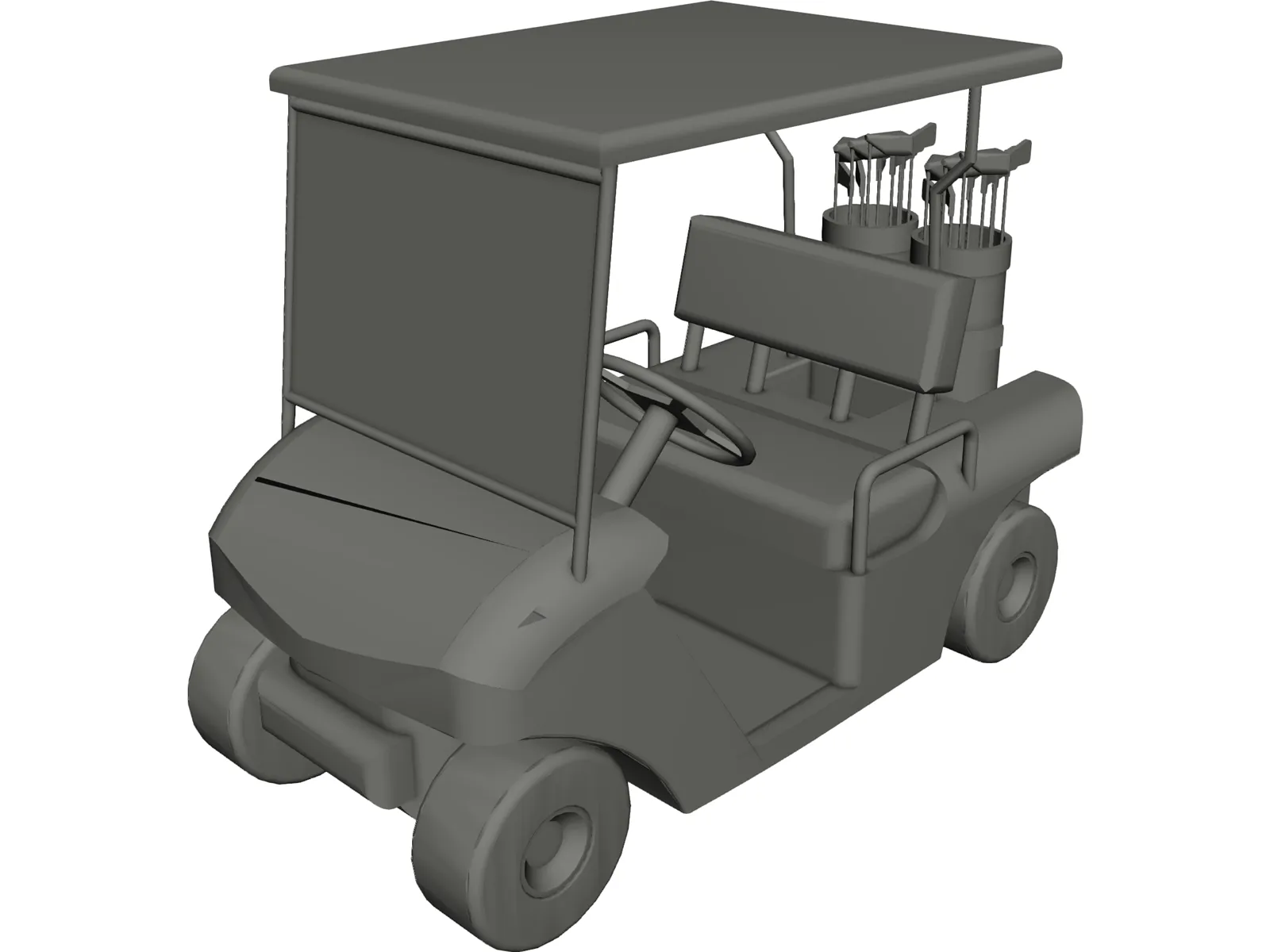 Golf Cart 3D Model