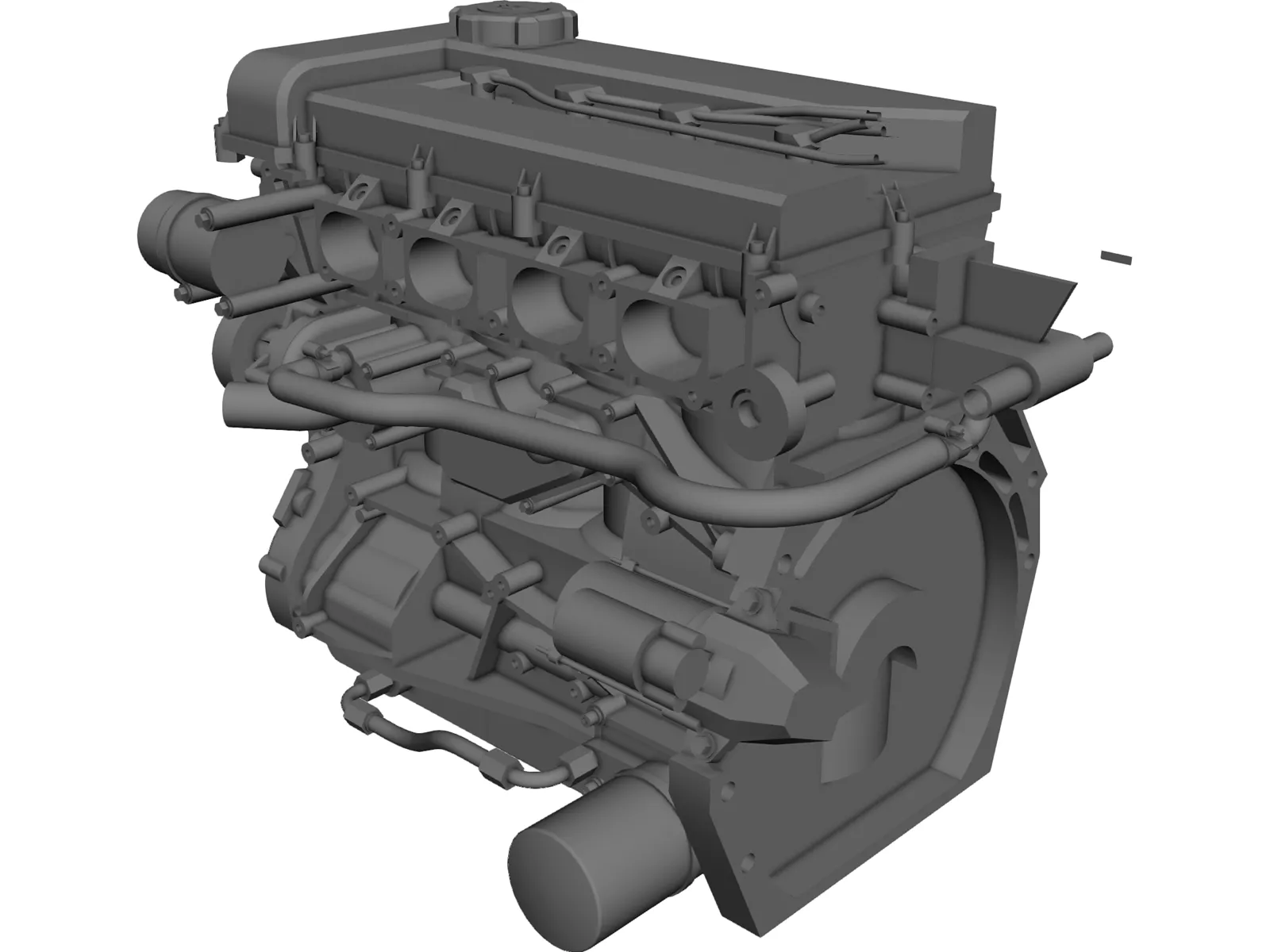 Nissan SR20 Engine 3D Model