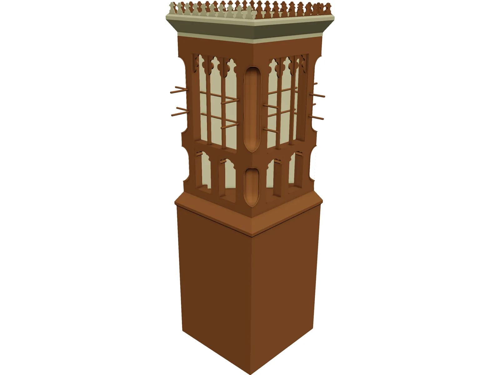 Wind Tower UAE 3D Model
