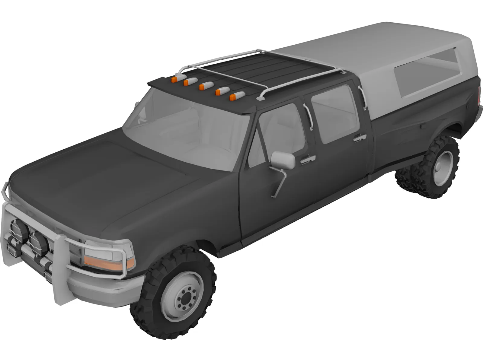 Ford F-350 Crew Cab 3D Model