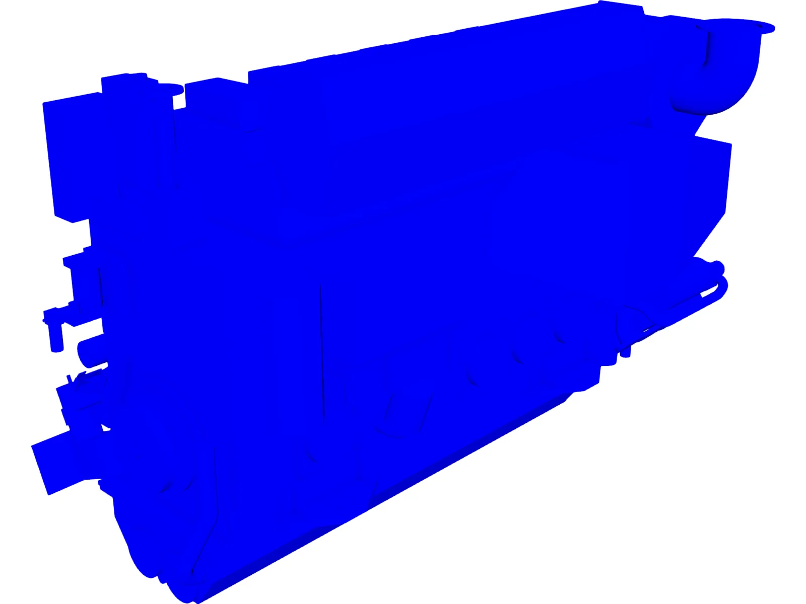 Marine Engine 3D Model