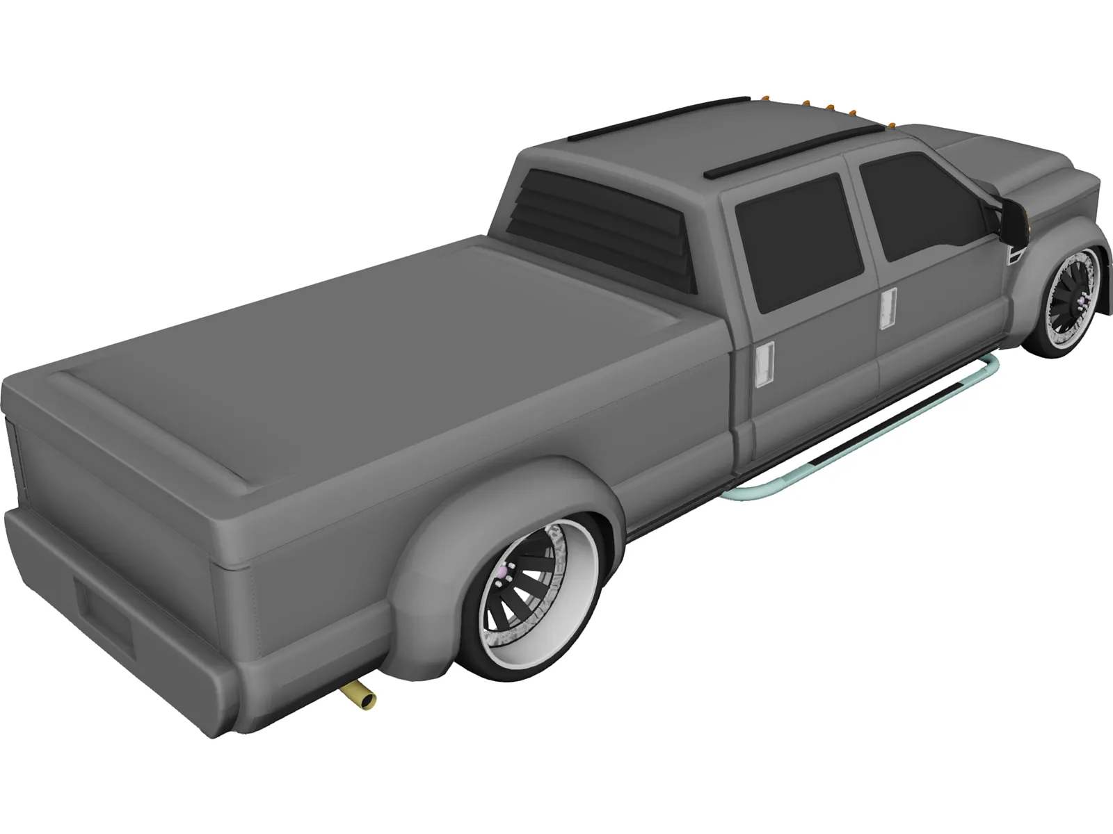 Ford F-350 Truck [Tuned] 3D Model