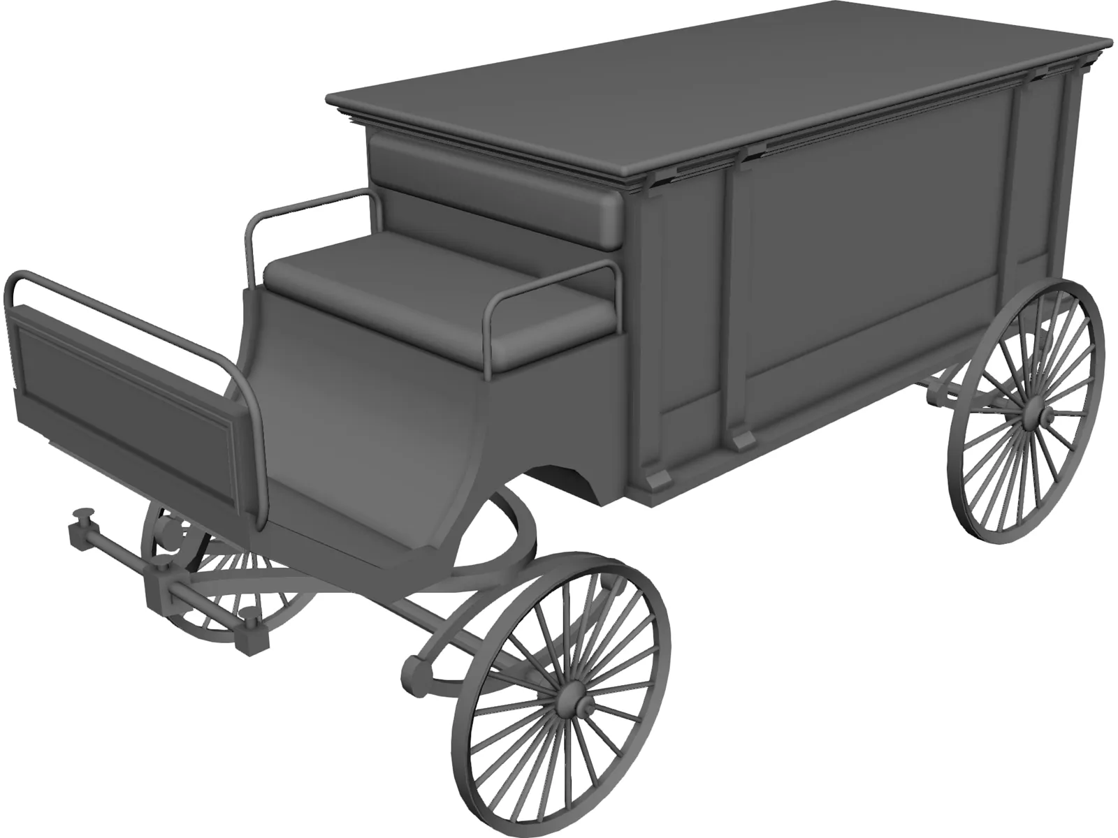 Horsedrawn Hearse 3D Model
