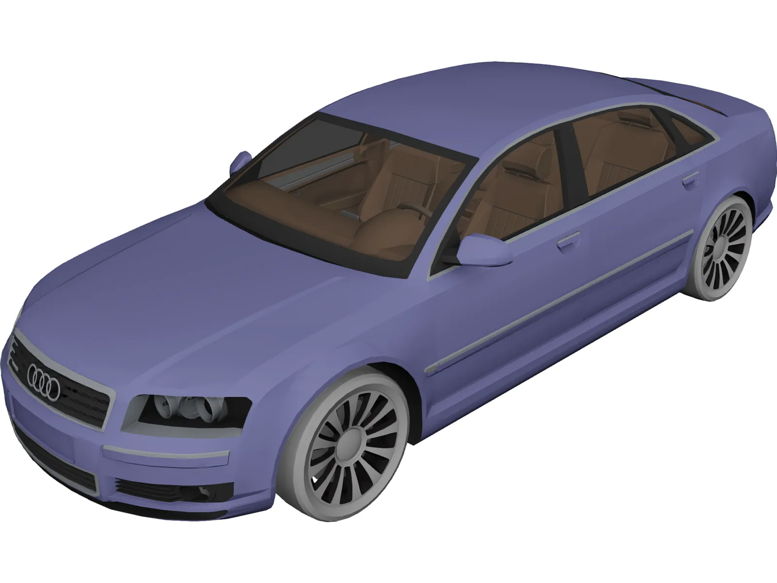 Audi A8 Long (2003) 3D Model