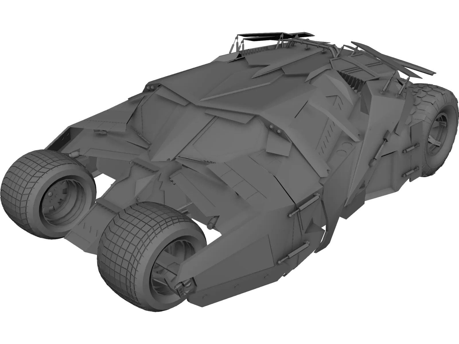 Batmobile Tumbler Car 3D Model