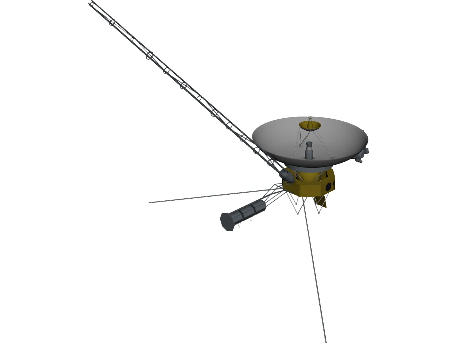 Voyager Probe 3D Model