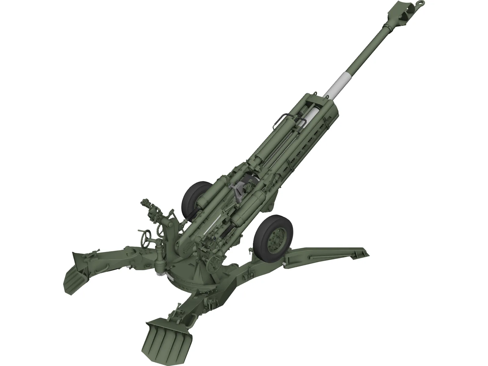 M777 Howitzer 3D Model