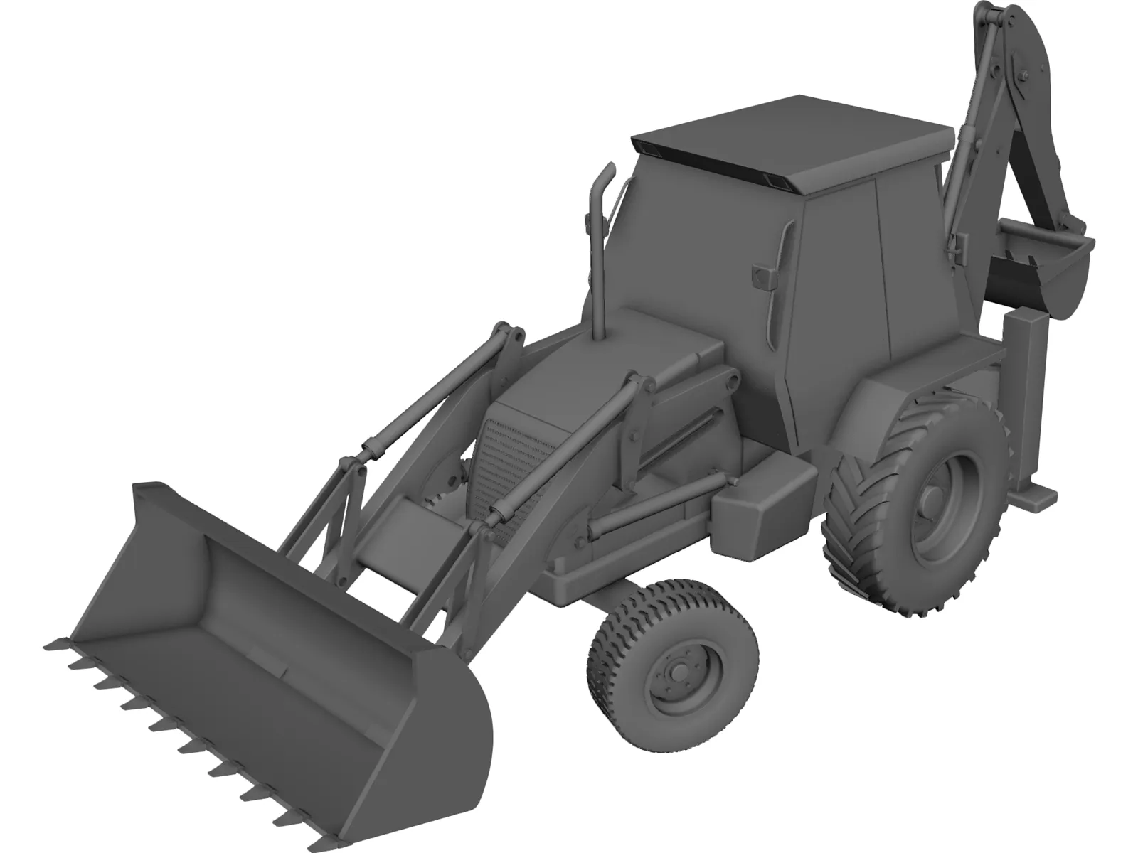 JCB 3DX 3D Model