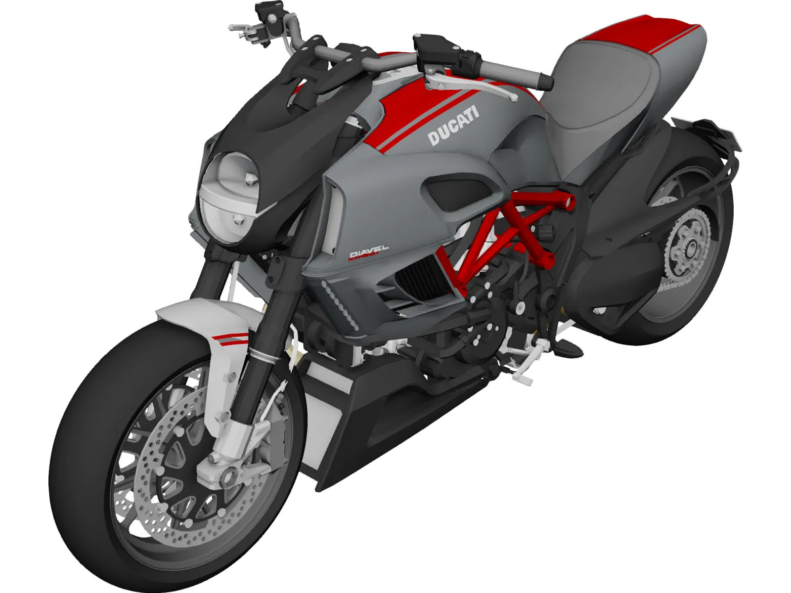 Ducati Diavel (2011) 3D Model