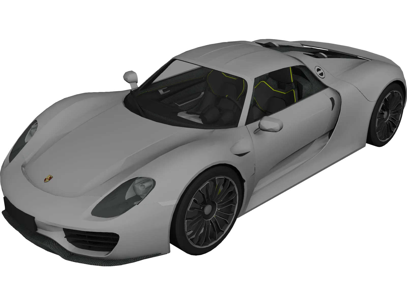Porsche 918 Spyder (2015) 3D Model
