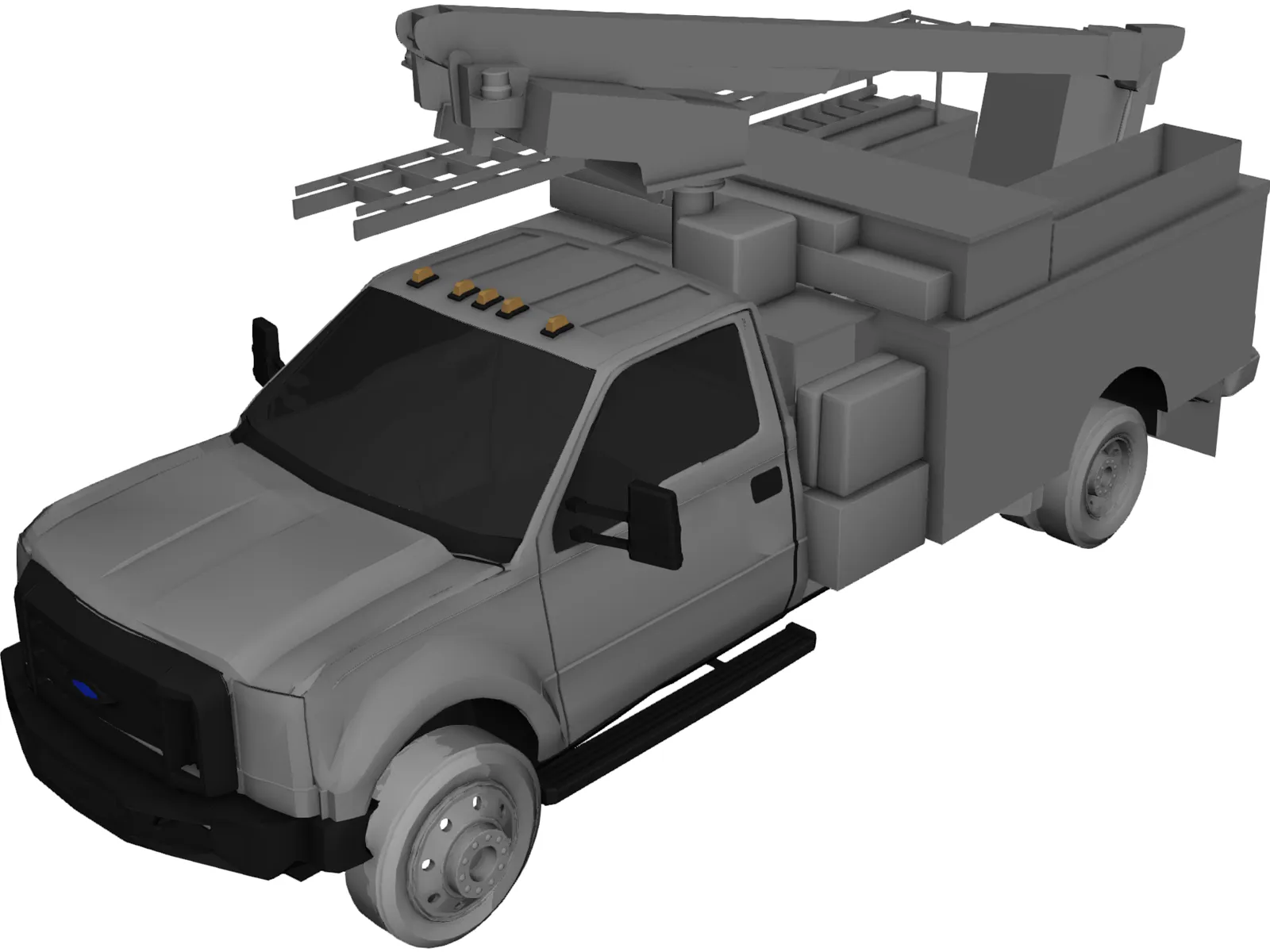 Ford F-450 Ultility Truck 3D Model