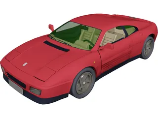 Ferrari 348 TB (1989) 3D Model