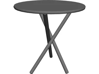 Tripod Table Jabrun 3D Model