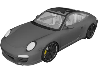 Porsche 911 Targa (2007) 3D Model