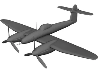 Westland Whirlwind 3D Model