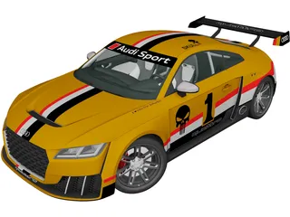 Audi TT RS Clubsport Race Turbo (2021) 3D Model
