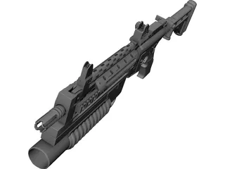 Lr3000 Assault Rifle 3D Model