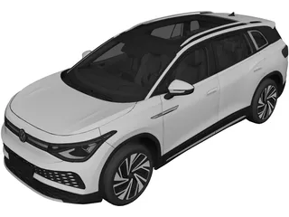 Volkswagen ID.6 X (2022) 3D Model